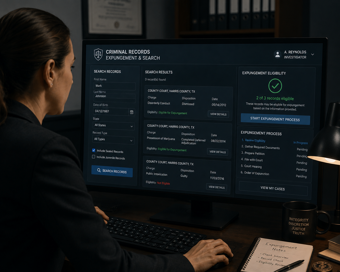 Expunge Criminal Records — Comprehensive Database Sealing