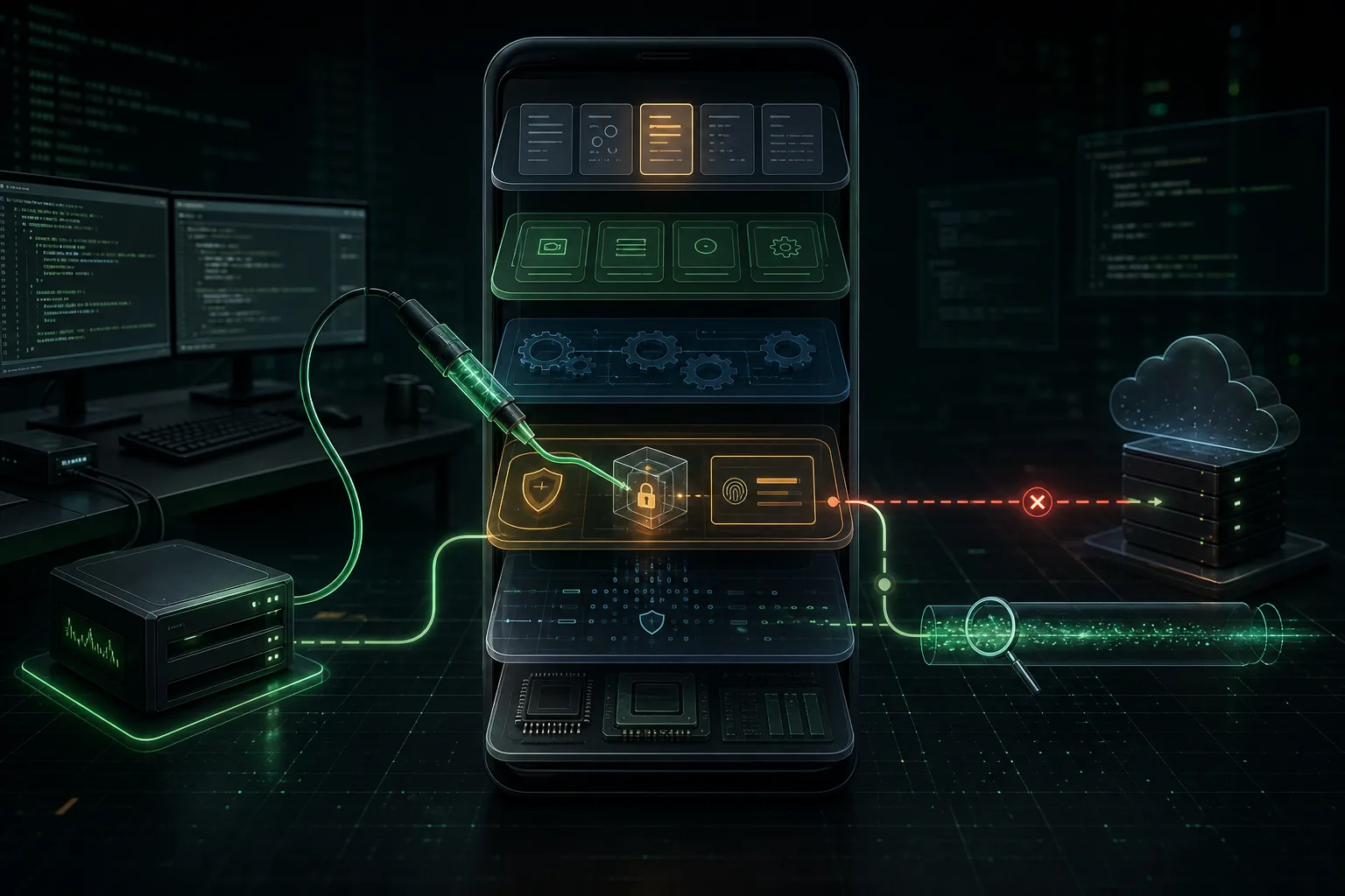 Frida runtime instrumentation intercepting an Android certificate verification decision